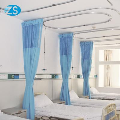 China Blackout 100% Medical Cheap Polyester Stripe Hospital Bed Curtains for sale