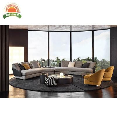 China Detachable Modern Living Room Fabric Living Room Sectional Sofa Furniture Cover Corner Sofa Furniture Italy Style for sale