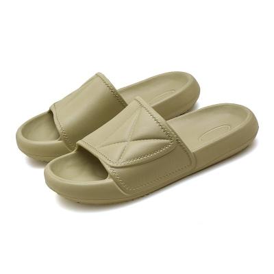 China Cushioning Anti Slip Couple Sandals Eva Slippers Soft Thick Sole Indoor Slides For Women for sale