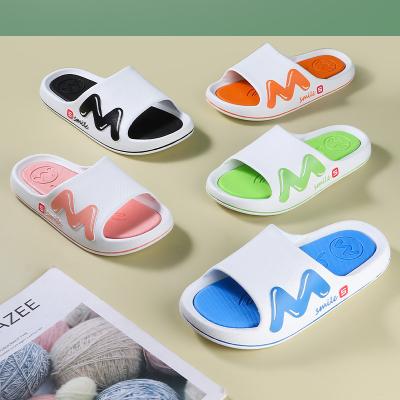 China Cushioning Summer Non-Slip Eva Indoor Bathroom Slipper For Couples Beach Slippers Unisex for sale