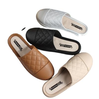 China Cushioning New Ladies Slippers Shape Sandals Round Toe Flat Outdoor Shoes Women Sandals for sale