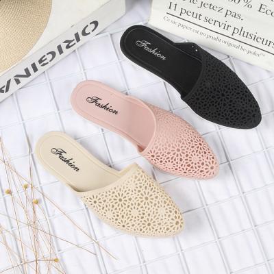 China Cushioning Hot New Design 2022 Fashion Non Slip Home Slippers Flat Women's Slippers Pointed Cool Sandals For Women And Ladies for sale