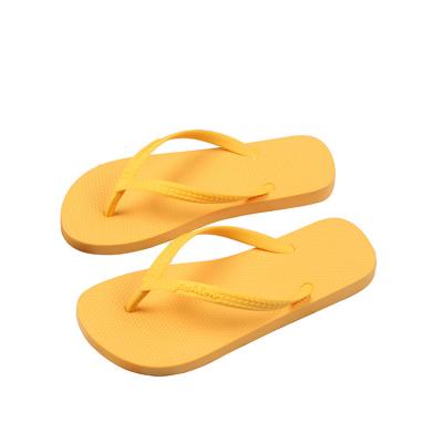 China Damping New Summer Leisure Beach Shoes Sandals Solid Color Daily Flip Flops For Women for sale