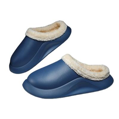 China 2022 fashion trend cotton comfortable lightweight soft slippers waterproof cotton thick bottom warm slippers for sale