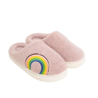 China New fashion trend winter wool slippers for men and women with cotton slippers indoor couples furry slipper for sale