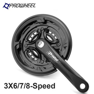 China Mountain Bikes MA-AC48 Cycle Accessories Bike Crank Set Freewheel Bicycle Crank Length Adjustable 3X6/7/8 Speed for sale