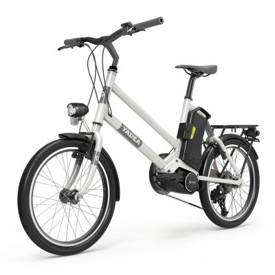 China Dropshipping YADEA 20 Inch 250W EU Aluminum Alloy Electric Bicycle 25km/h Max. Running Electric Ebike 7.8Ah Lithium Battery Chain Speed ​​60km for sale