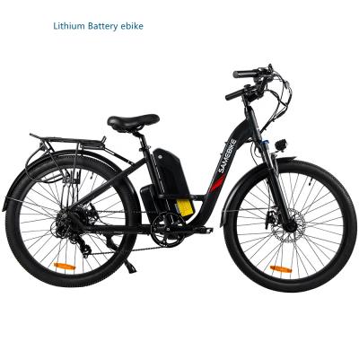 China Aluminum alloy EU Hotsell OEM customized 500w 10.5Ah lithium battery removable motor ebike city electric bike for sale