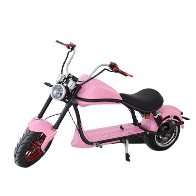 China New 60V 12AH 1500W For Adults Big Wheel Off Road Powerful Pedal Assisted Electric Motorcycle Scooter citycoco 2030*380*1090mm for sale