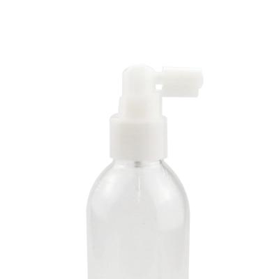 China Non Spill 24/410 28/410 PP Plastic Transparent Nasal Sprayer Throat Oral Sprayer Bottle Medical Mist Spray for sale