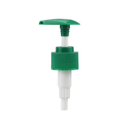 China 28/410 Non-Refillable Green Handheld 2CC Pump Dispensing Screw Down-Up Lotion Pump Liquid Soap Pump Plastic Bottle for sale