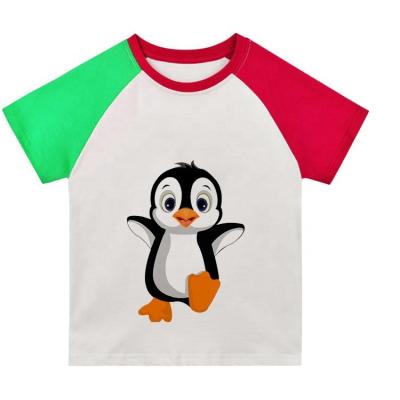 China Wholesale anti-shrink 2019 children's white T-shirt children's girld t-shirt custom feature simple design boys anti-shrink for sale