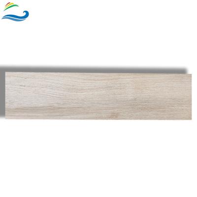 China Country 200 x 1200mm Walnut Grain Texture Flooring Full Body Light Yellow Wood Low-Absorption Wood Tiles For Exterior for sale