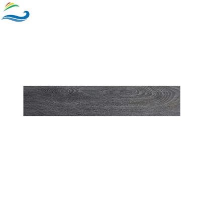 China Country 200 x 1200mm Gray Walnut Wood Grain Texture Flooring Full Body Low-Absorption Wood Tiles For Exterior for sale