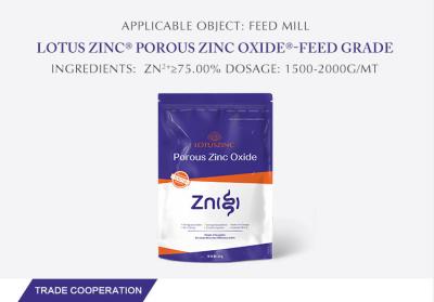 China GMP Lotus Zinc Oxide Functional Minerals  For Feed Additives Chelota for sale