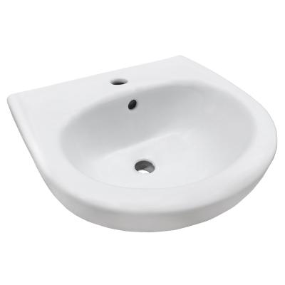 China Goodone's Small Mini Hand Oval Shape Pedestal Modern Wall Hung Hand Wash Sink for sale