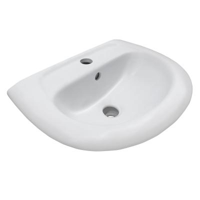 China Goodone Modern Modern Bathroom Single Oval Pedestal Built In WC Wash Basin for sale