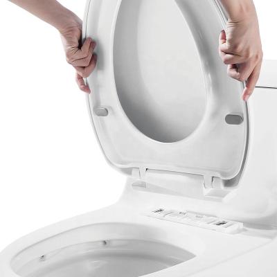 China Slow-end Toilet Seats Goodone Bathroom WC Bowl Lid PP Soft Narrow Plastic Modern Toilet Seat Cover for sale