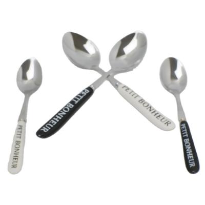 China High Quality Sustainable Stainless Steel Spoon Metal Soup Spoon For Dinner Rice Dessert for sale