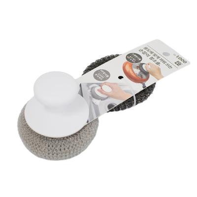 China Sustainable Hot Sale Factory Direct Price Kitchen Cleaning Brush Stainless Steel Scrubber Burnisher Suits for sale