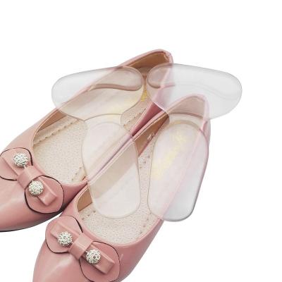 China High Quality Transparent PU Soft 2 In 1 Anti Slip Shoe Heel Grips Lining Cushions Stickers for sale