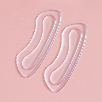 China Moon Shape Factory Price PU Silicone Transparent High Heeled Shoes Anti Slip Sticker for sale