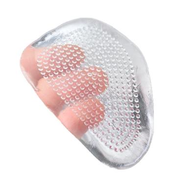 China Factory Direct Selling Anti Slip Semicircular Silicone Honeycomb Transparent Ball Of Foot Cushions For High Heels for sale