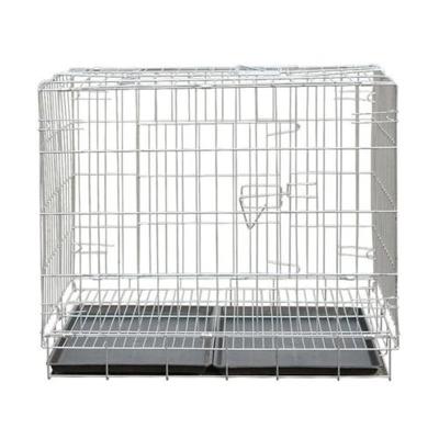 China Durable Foldable Durable Large Dog Cage Pet Outdoor Thickened Stainless Steel Wire Mesh Dog Cage for sale