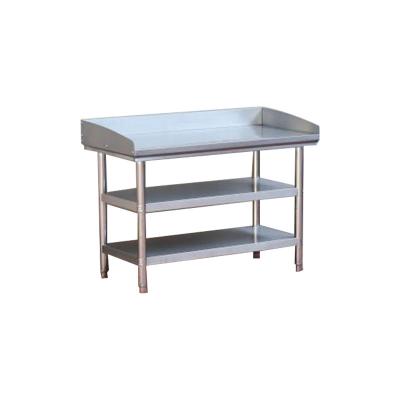 China Modern Factory Wholesale Anti-skid And Scratch Resistant Third Layer Stainless Steel Food Workbench for sale