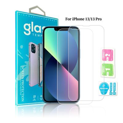 China Wholesale 9H Hardness Explosion-proof Slim Screen Protector For iPhone 11 13 Tempered Glass For iPhone 12/pro/max/pro max for sale