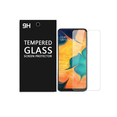 China 98% Transparent 2.5D 0.33mm 9H 10H Tempered Glass 98%clear Anti Scratch Screen Protector For Samsung A40 for sale