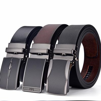 China Retro Simple Men's Business Exquisite Luxury High Quality Alloy Belt Automatic Buckle Belt for sale