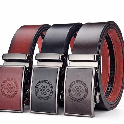 China Automatic Adjustable Buckle Men's Business Manufacturer Direct Selling Fashion Leisure Belt Belt for sale