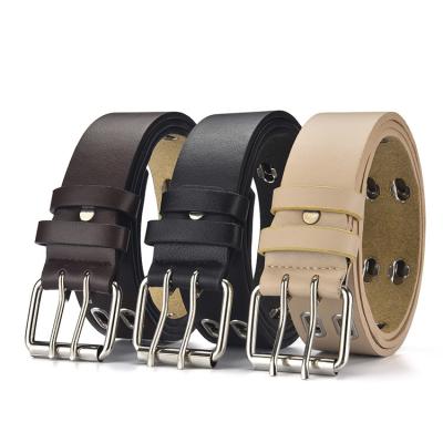 China Simple Business Leisure Women's Belt Hollow Out Durable Women's Alloy Pin Buckle Belt for sale