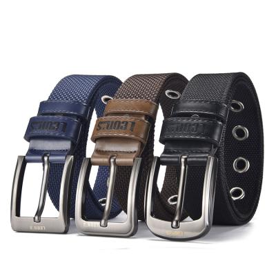 China Fashionable And Simple Business Buckle Pin Business Men'S Belt Stylish And Exquisite Nylon Belt for sale