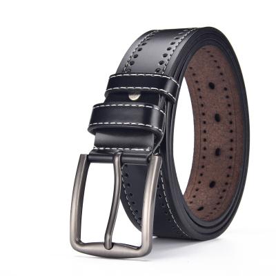 China Factory direct wholesale men's business classic jeans belt pin buckle PU belt good quality for sale