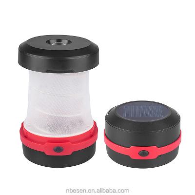 China Flash Strobe 100%light-50%light- ABS Foldable Solar Power Rechargeable Led Camping Lantern for sale