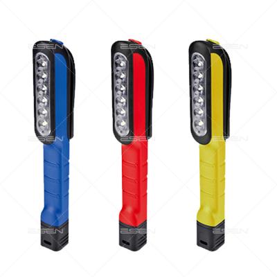 China With strong manget on clip battery operated plastic shape mini led flash light for sale