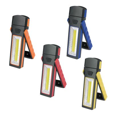 China With Magnets And Super Bright Magnetic Hanger COB+LED Hand Flashlight Work Inspection Light for sale