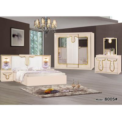 China (Other) Adjustable King Size Bed Royal 5 Piece Basement Bedroom Furniture Set Furniture for sale