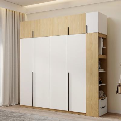 China Wholesale Wooden Adjustable Cabinet Multifunctional Wardrobe Storage Set Utility Bedroom Furniture European Room(Other) Cabinet For Clothes for sale