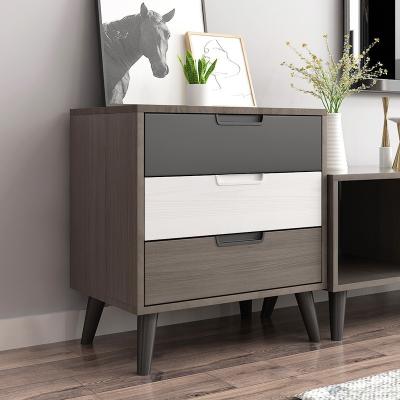 China (Others)Adjustable Multifunctional Side Cabinets Living Room Modern Storage Bedroom Bedside Cabinets With Drawer for sale