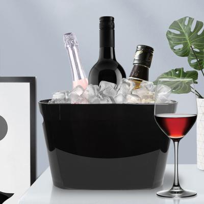 China Various Customized Viable Plastic Modern Style PS PP Acrylic Ice Beer Buckets for sale