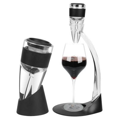 China Sustainable Professional Designer Pourer Premium Spout Instant Diffuser Classic Wine Aerator Decanter for sale