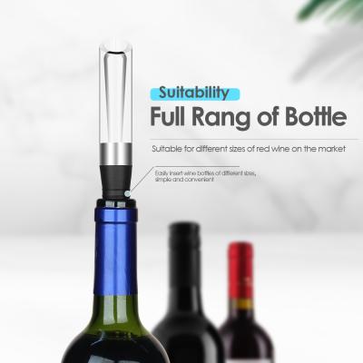 China Wine Tool Viable Quality Custom Logo Portable Wine Aerator Pourer Premium With Lid Wine Spout Aerating Decanter for sale