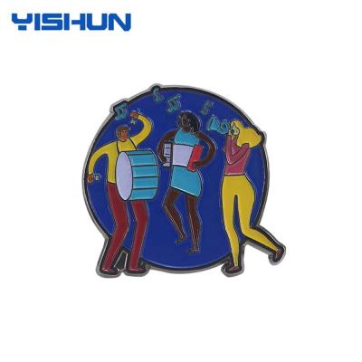 China Customize Design Your Own Logo Vietnam Female Metal Enamel Lapel Pin Badge for sale