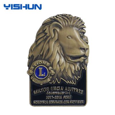 China Customize China Manufacturer 3d Lions Club Lapel Pin Badge for sale