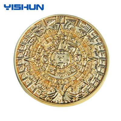 China Customize Custom Dies Laser Engraving Gold Souvenir Coin for sale