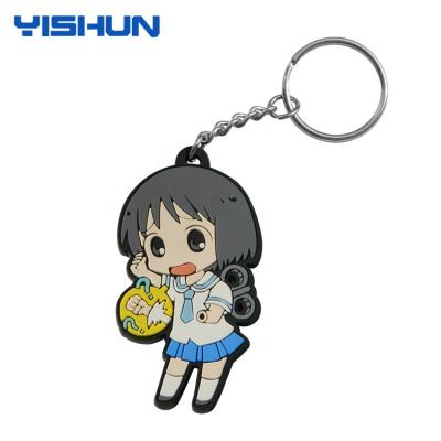 China Personnalised Eco Friendly Rubber Voodoo Doll Rubber PVC Soft Key Chain for sale