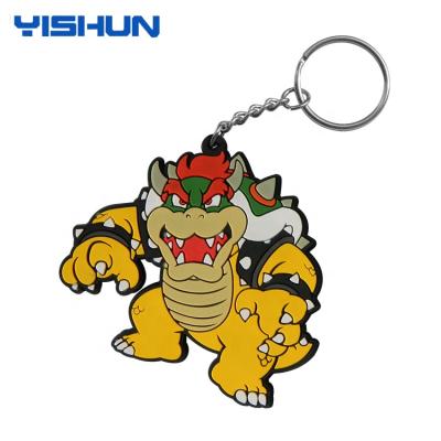 China Custom Halloween 2d Rubber Special Monster Soft PVC Rubber Key Chain for sale